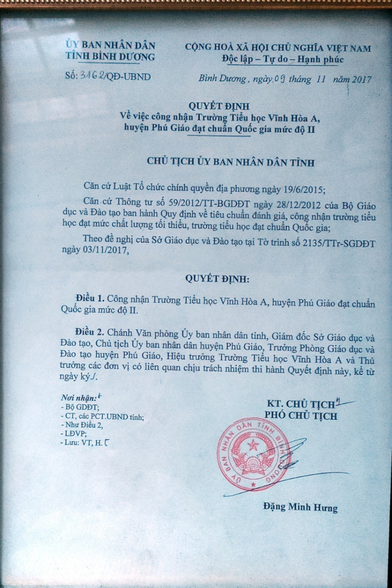 QUYET DINH CONG NHAN CHUAN QG 2017